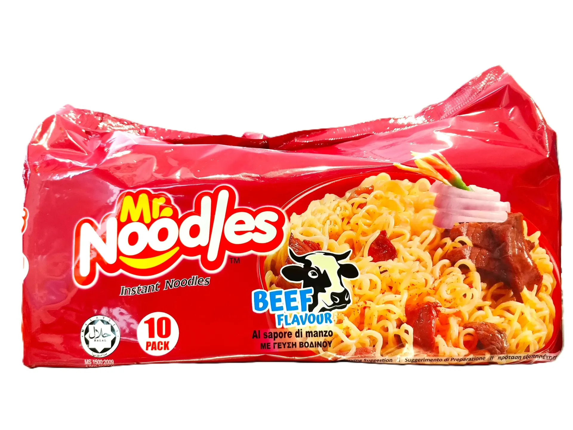 MR NOODLES BEEF 10PC PACK 60G