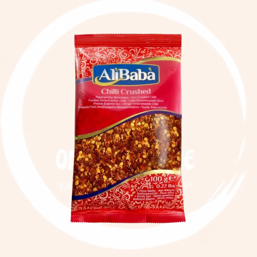 CHILLI CRUSHED ALIBABA 100GR