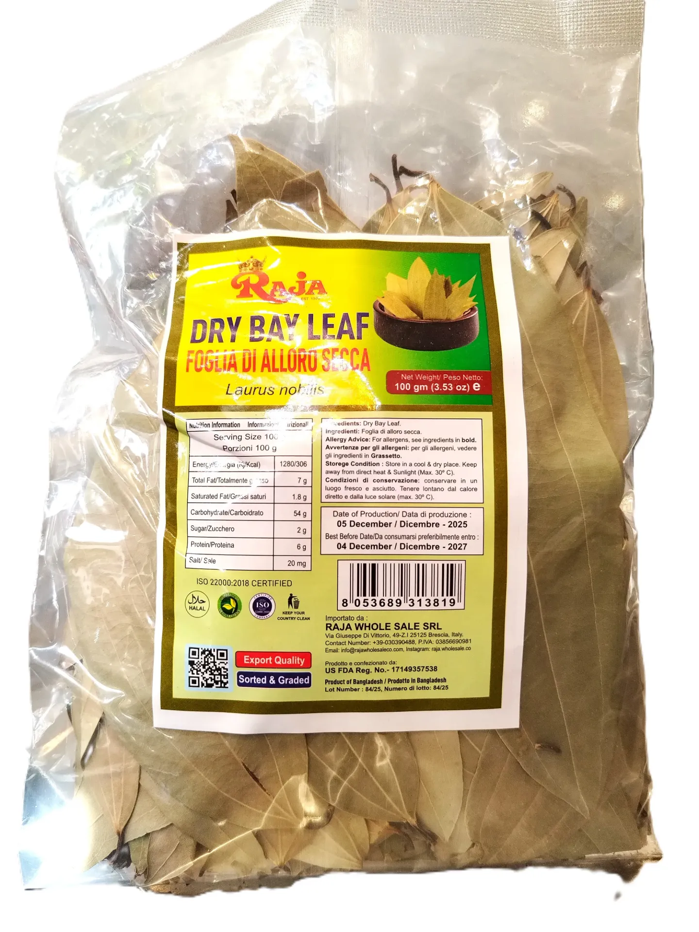 BAY LEAF - TES PATA - RAJA - 50GR