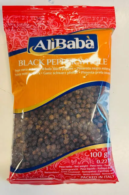 BLACK PEPPER WHOLE ALIBABA 100G