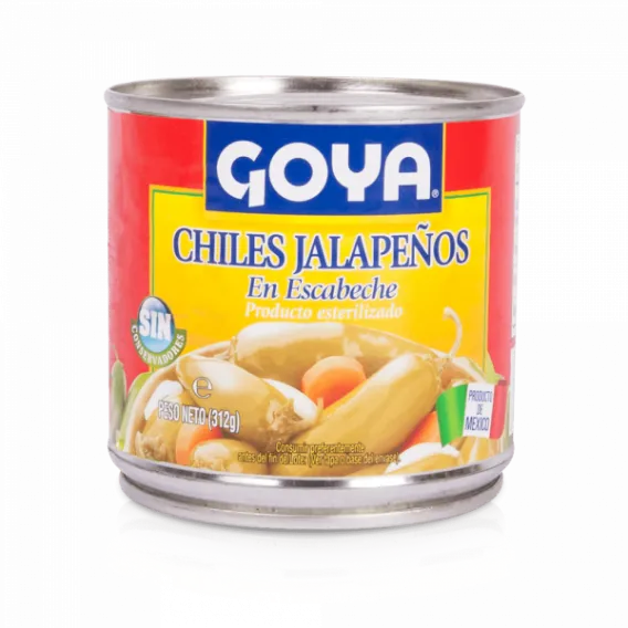 [GOPR0026. BRG. LTN. LOW.] GOYA CHILES JALAPENOS EN ESCABECHE 312G