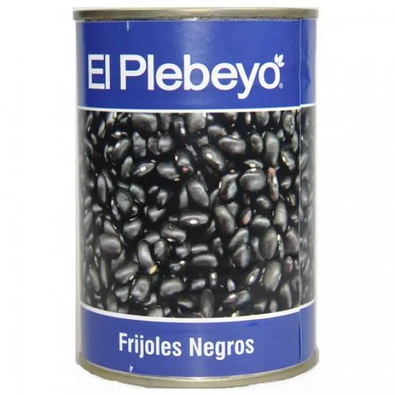 [PECP0036. BRG. LTN. LOW.] FRIJOLES NEGROS EL PLEBEYO 400G