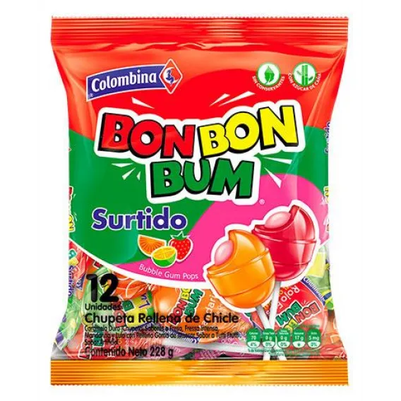 [COSN0164. BRG. LTN. LOW.] BON BON BUM SURTIDO 408G