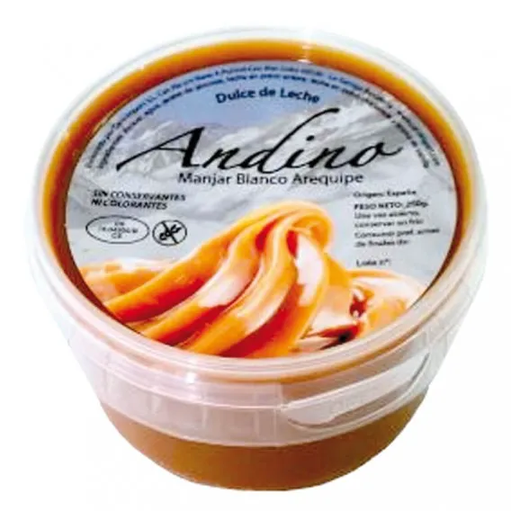 [ARSN0004. BRG. LTN. LOW] DULCE DE LECHE AREQUIPE ANDINO 250G