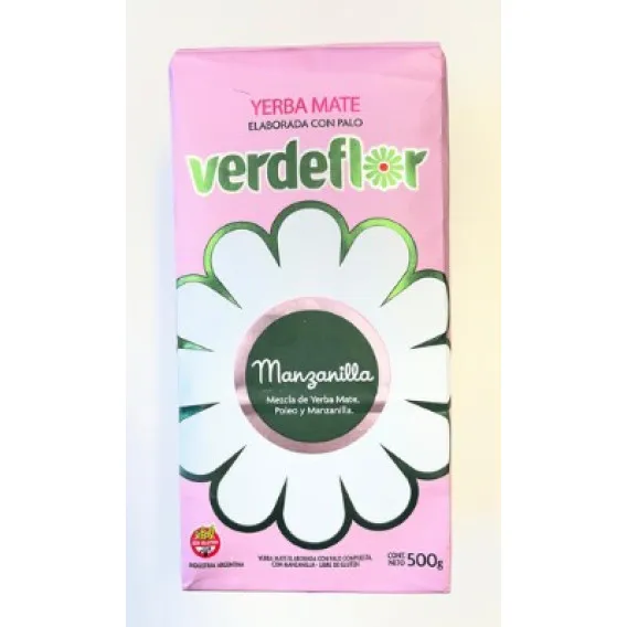 [ARBI0032. BRG. LTN. LOW.] YARBA MATE VERDEFLOR MANZANILLA 500G