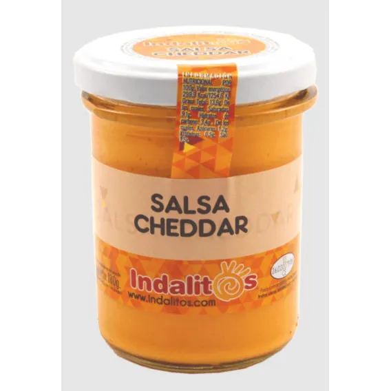 [VESA0005. BRG. LTN. LOW.] SALSA CHEDDAR JALAPENOS INDALITOS 180G