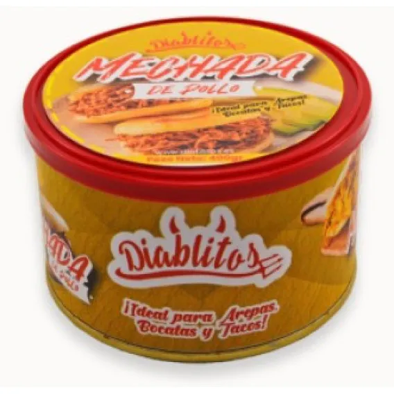 [VEPR0007. BRG. LTN. LOW.] DIABLITOS MECHADA DE POLLO LATA 400G