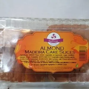 ALMOND MADEIRA CAKE SLICES SAFFRON 370GR