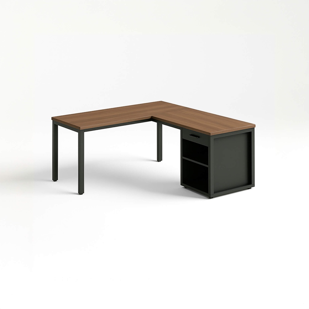 [FURN_1118] DEF. Corner Desk Left Sit