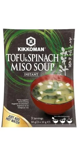 TOFU & SPINACH MISO SOUP INSTANT KIKKOMAN 30G