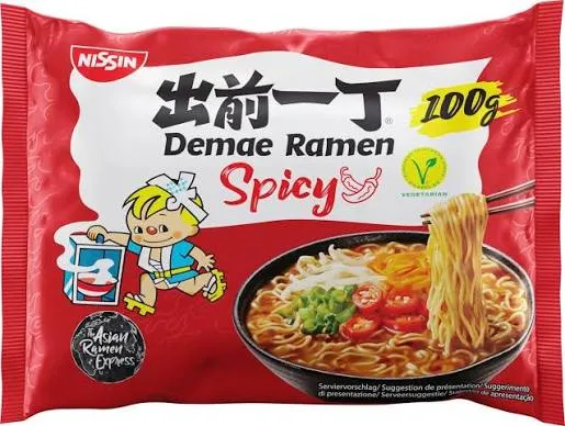 Nissin Spicy Demae Ramen 100g