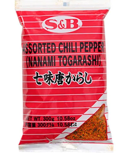 S&B ASSORTED CHILLI PEPPER NANAMI TOGARASHI 300g