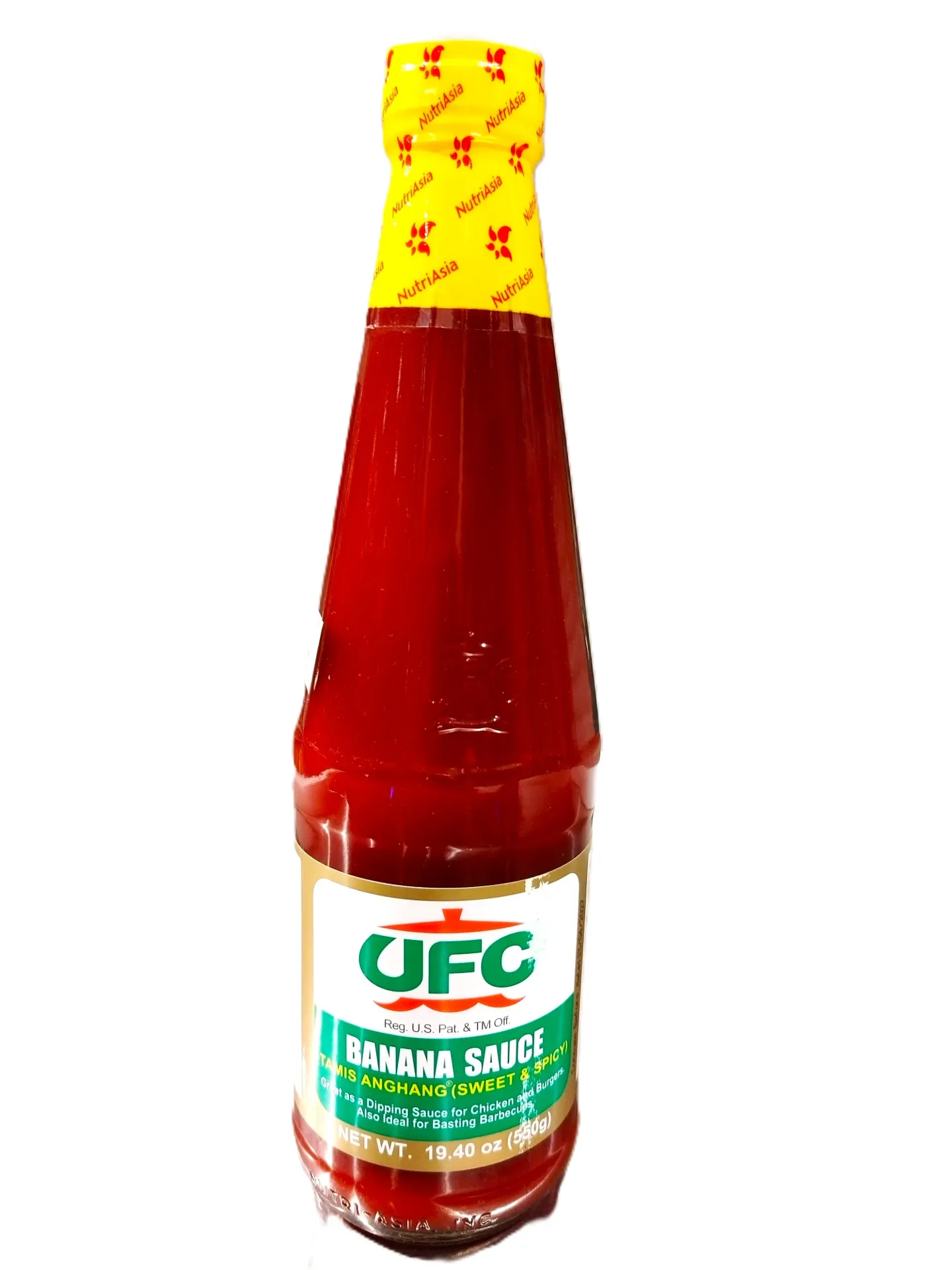 UFC BANANA SAUCE REG GLASS BOTTLE 550g