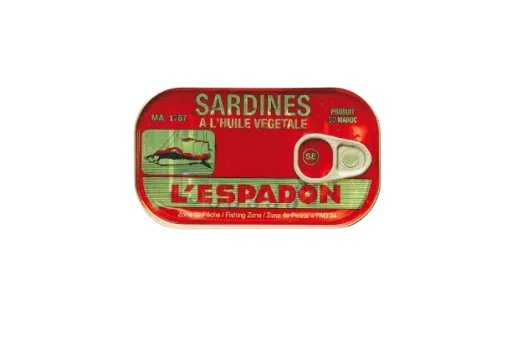SARDINES L ESPADON VEGETALE 125GR
