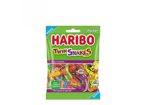 POCKET HARIBO TWIN SNAKES 80G