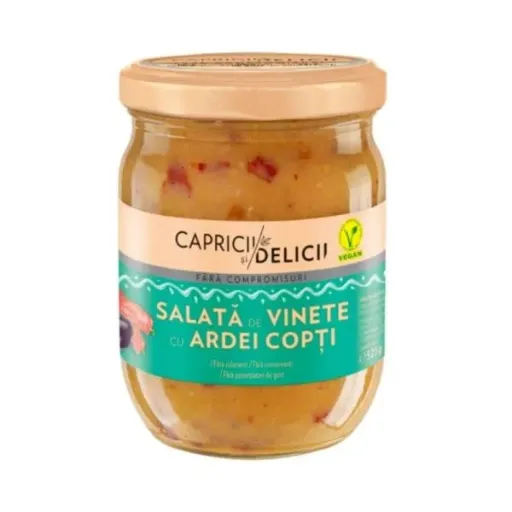 CAPRICII SI DELICII SALATA DE VINETE CU ARDEI COPTI 525G
