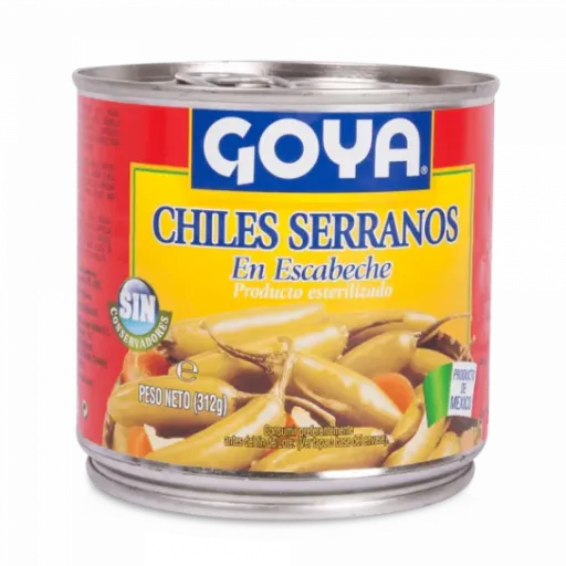 GOYA CHILES SERRANOS EN ESCABECHE 312G