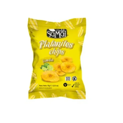 PLATANITOS CHIPS LIMON SAMAI 70G