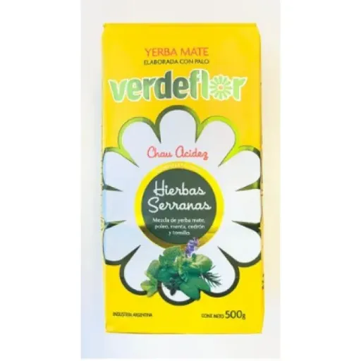YARBA MATE VERDEFLOR SERRANAS 500G