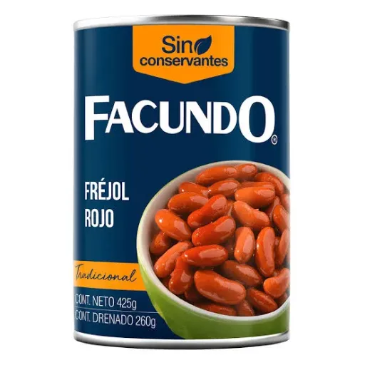 FACUNDO FREJOL ROJO 425G