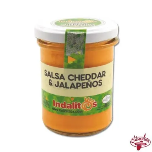 SALSA CHEDDAR JALAPENOS INDALITOS 180G
