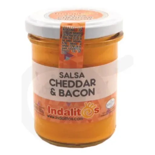 SALSA CHEDDAR BACON INDALITOS 180G