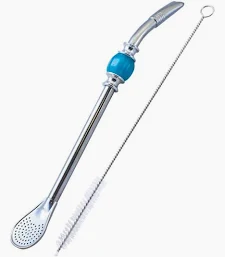 BOMBILLA CUCHARA AZZURRA CON KIT PULIZIA 22CM