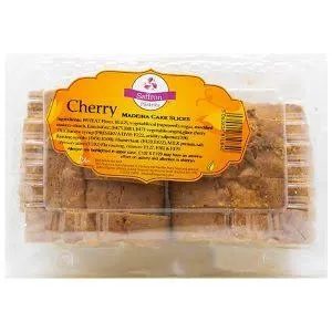 CHERRY MADEIRA CAKE SLICES SAFFRON 370GR