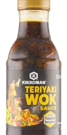 TERIYAKI WOK SAUCE WITH TOASTD SESAME KIKKOMAN 250ML