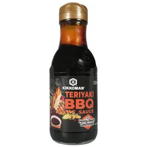 TERIYAKI BBQ SAUCE WITH HONEY & SMOKY TASTE KIKKOMAN 250ML