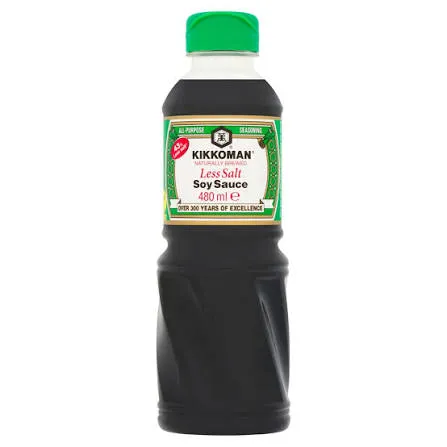 LESS SALT SOY SAUCE KIKKOMAN 480ML