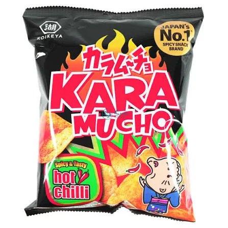 KARAMUCHO POTATO CHIPS HOT CHILLI FLAT 60G