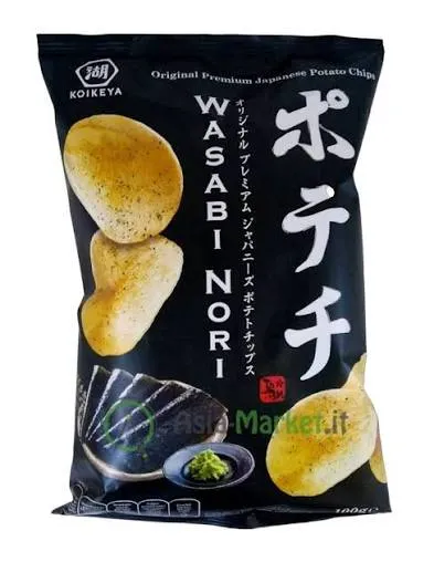 KOIKEYA POTECHI CHIPS WASABI-NORI 100G