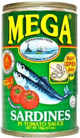 SARDINES IN TOMATO SAUCE MEGA 155G